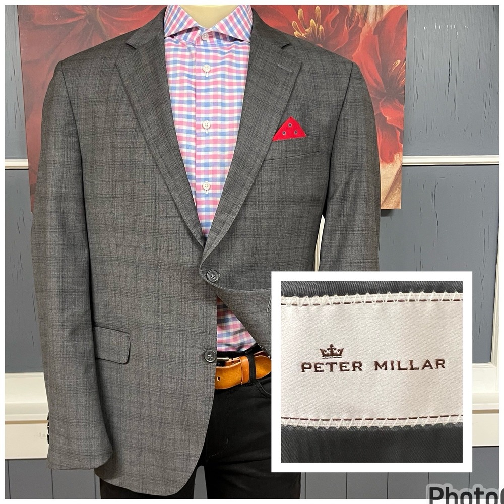 Peter Millar Gray Blazer